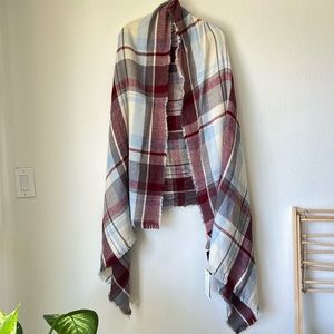 Plaid Blanket Scarf